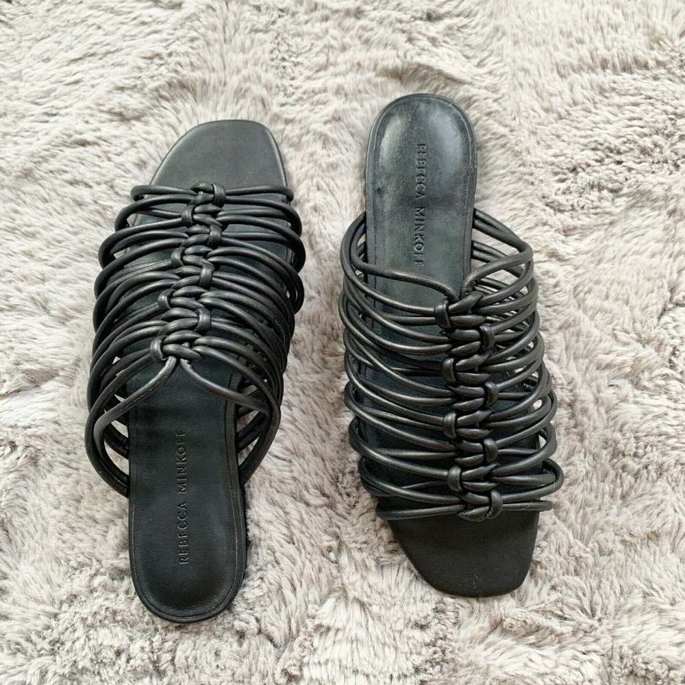 Rebecca Minkoff Maelynn Slide Sandals Black Size 7